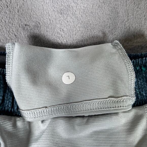 Lululemon Men’s Matrix Pace Breaker Shorts Lined Teal Black Size L - Picture 5 of 7